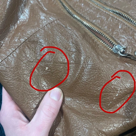 Great American Leatherworks Vintage Crossbody Bag Cognac Leather - Picture 9 of 10